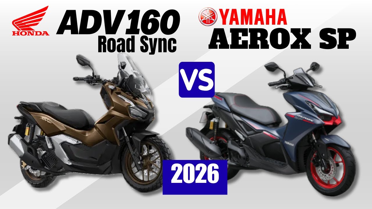 Honda ADV 160 Road Sync vs Yamaha Aerox SP | Side by Side Comparison | Specs & Price | 2026