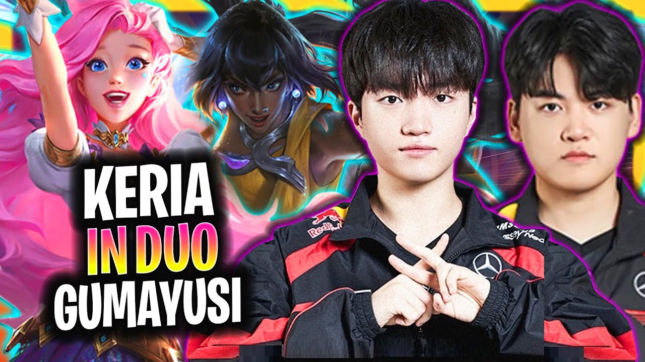 T1 KERIA IN DUO WITH T1 GUMAYUSI! | T1 Keria Plays Seraphine Support vs Nautilus!  Season 2024