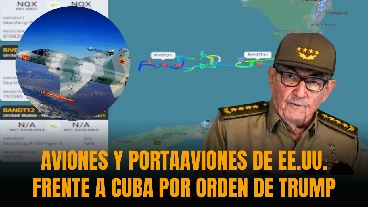 🚨 CERCO MILITAR: Trump posiciona portaaviones y aviones de combate cerca de Cuba | Sánchez Grass