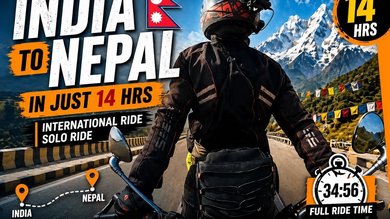 India to Nepal In 14 Hrs |History Created| International Ride Start | Ep-1