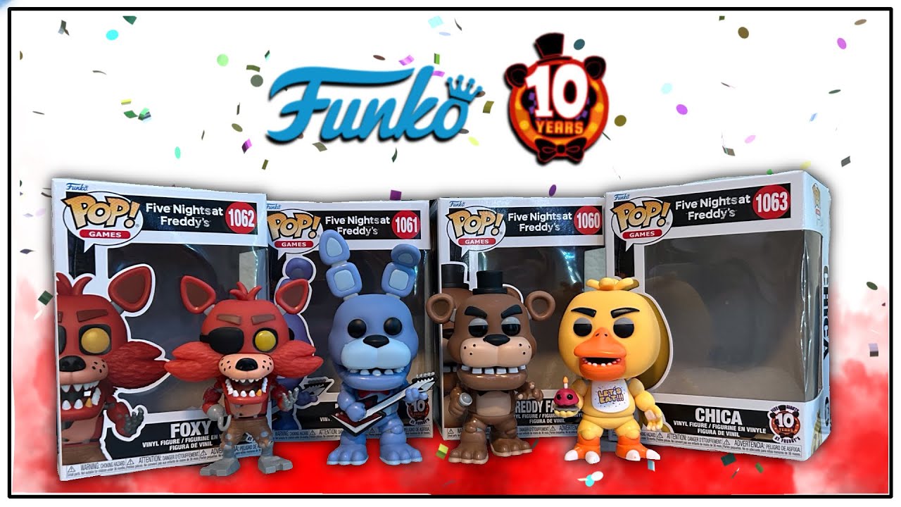 Reviewing the NEW FNAF 10th ANNIVERSARY Funko Pops!