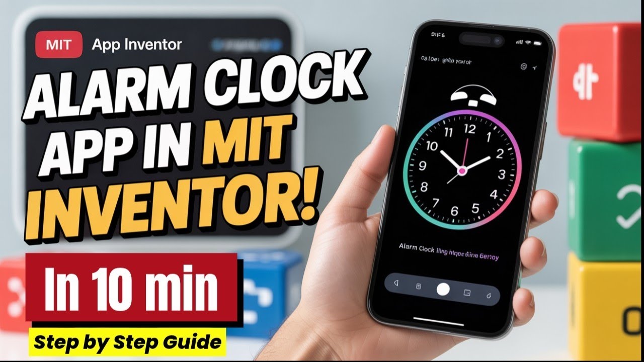 Build a Alarm clock App in MIT App Inventor Without Coding!