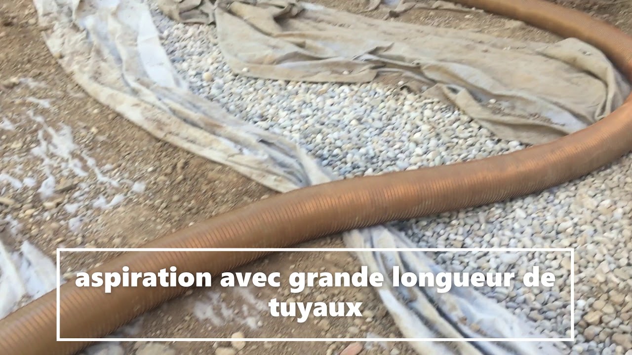 VALVERT  Pompage TERRE , aspiration et évacuation de terre végétale en toiture -  FORTE ASPIRATION