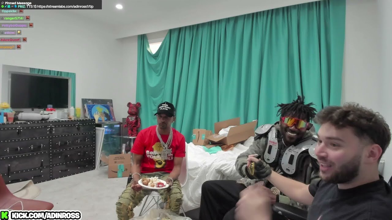 Adin Ross Gets TROLLED By Charleston White & Antonio Brown😂 (FULL STREAM)