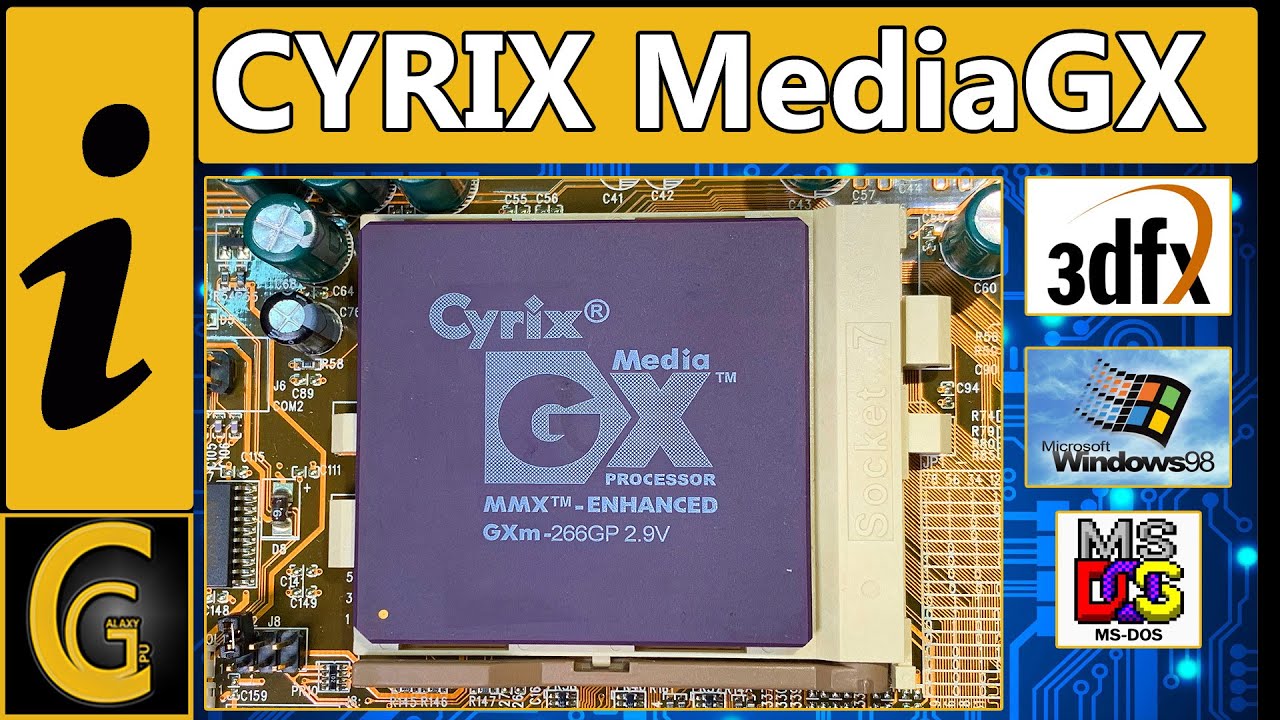 Cyrix Media GX 266MHz DOS Benchmark & 3dfx in Windows 98