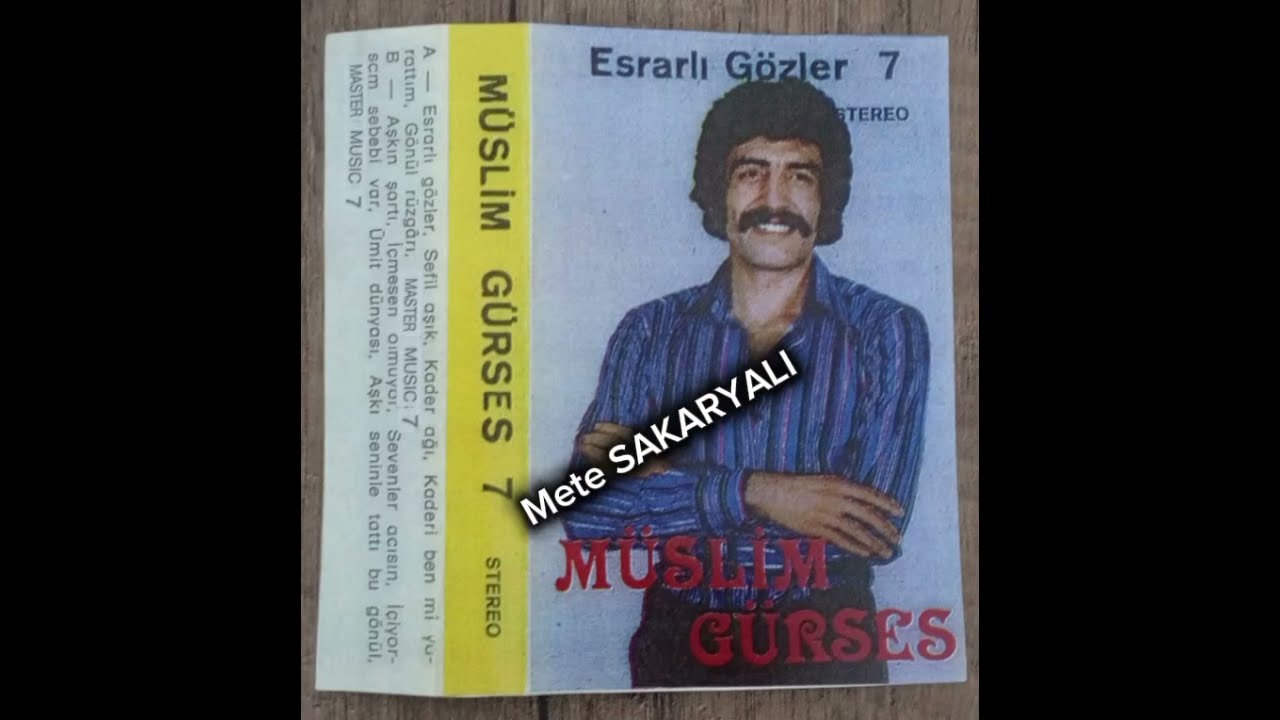 Müslüm Gürses Kaderi Benmi Yarattım ( Esrarlı Gözler 7 Kaset Kaydı)