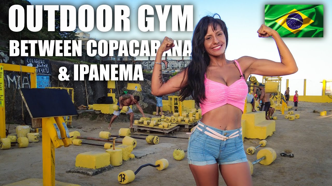 Free Outdoor Gym in Between Copacabana & Ipanema (Arpex Academia) 🇧🇷