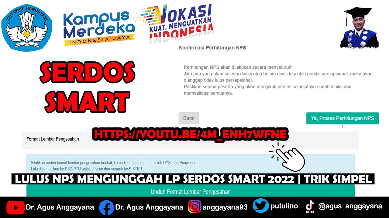 Lulus NPS Mengunggah LP SERDOS SMART | TRIK SIMPEL