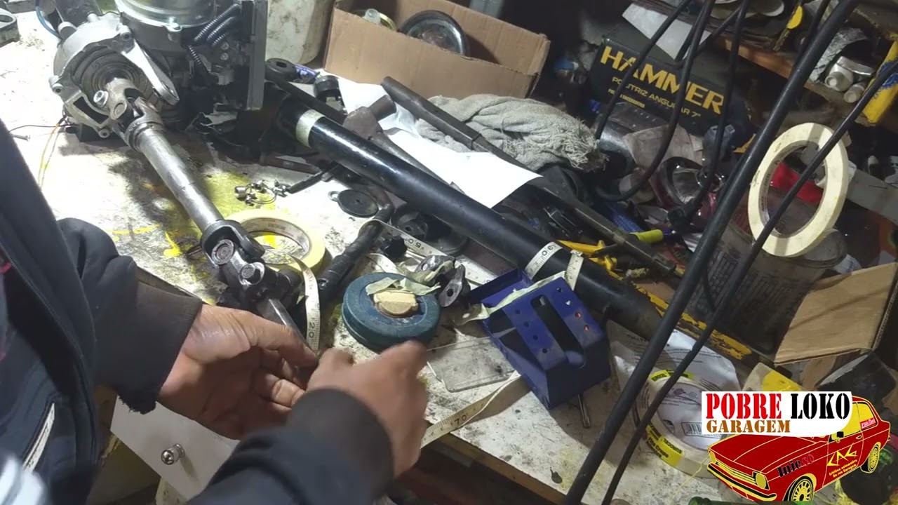 Direcão eletrica para chevette projeto e instalação