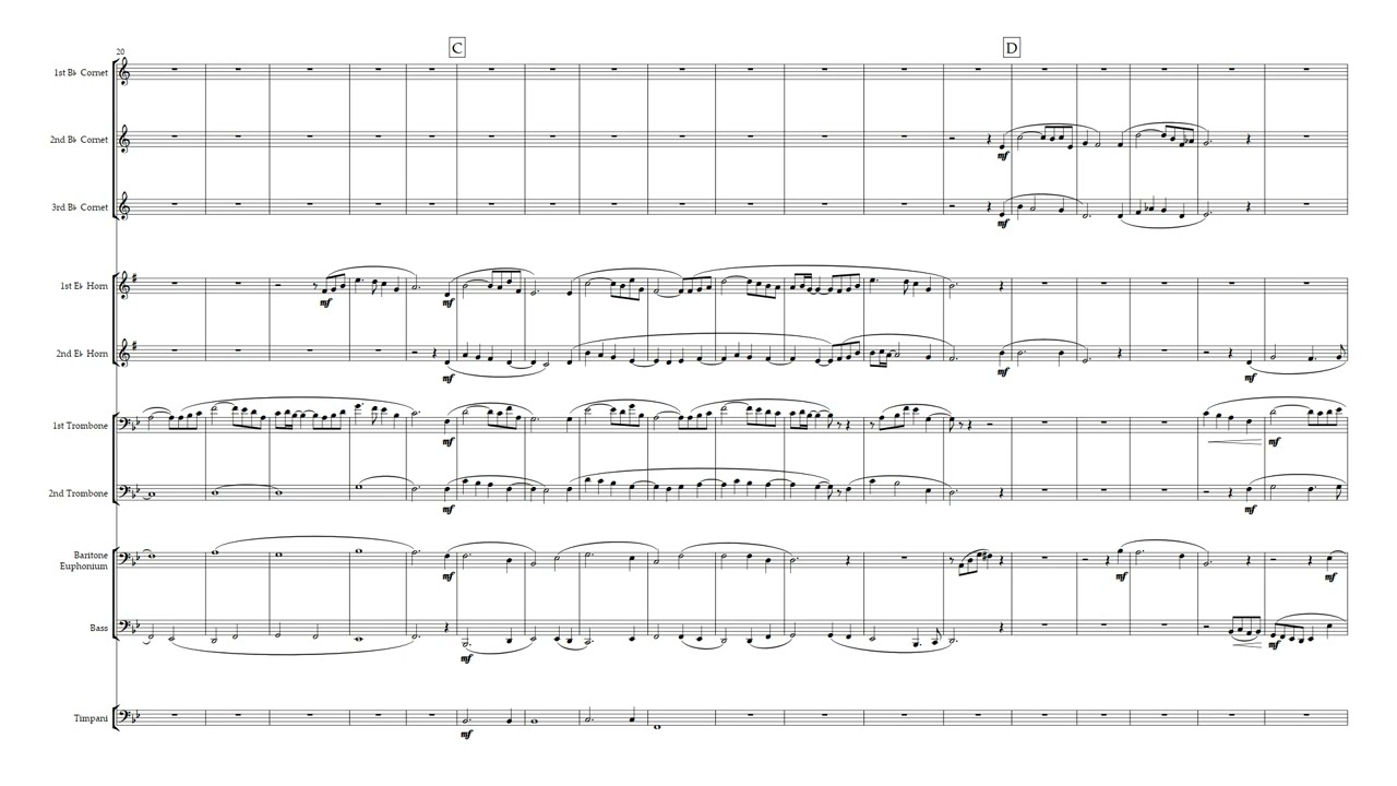 A SONG FOR JAPAN arranged for small Brass Band