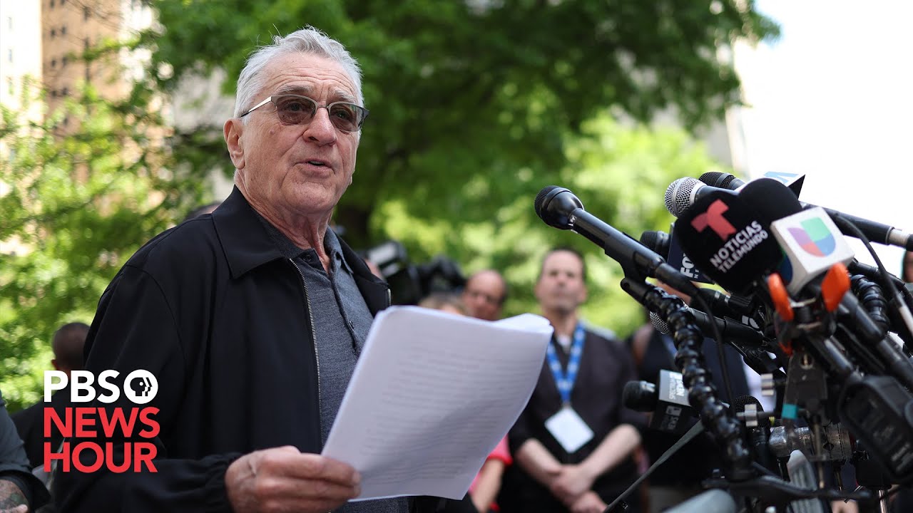 WATCH: Robert De Niro and Jan. 6 first responders speak outside Trump's hush money trial