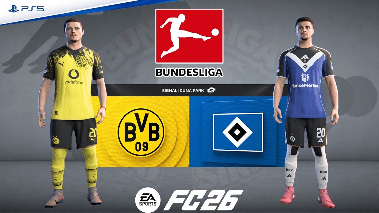 Borussia Dortmund v Hamburger | Bundesliga 25/26 Matchday 27 | Match Simulation | FC 26 – PS5™[4K]