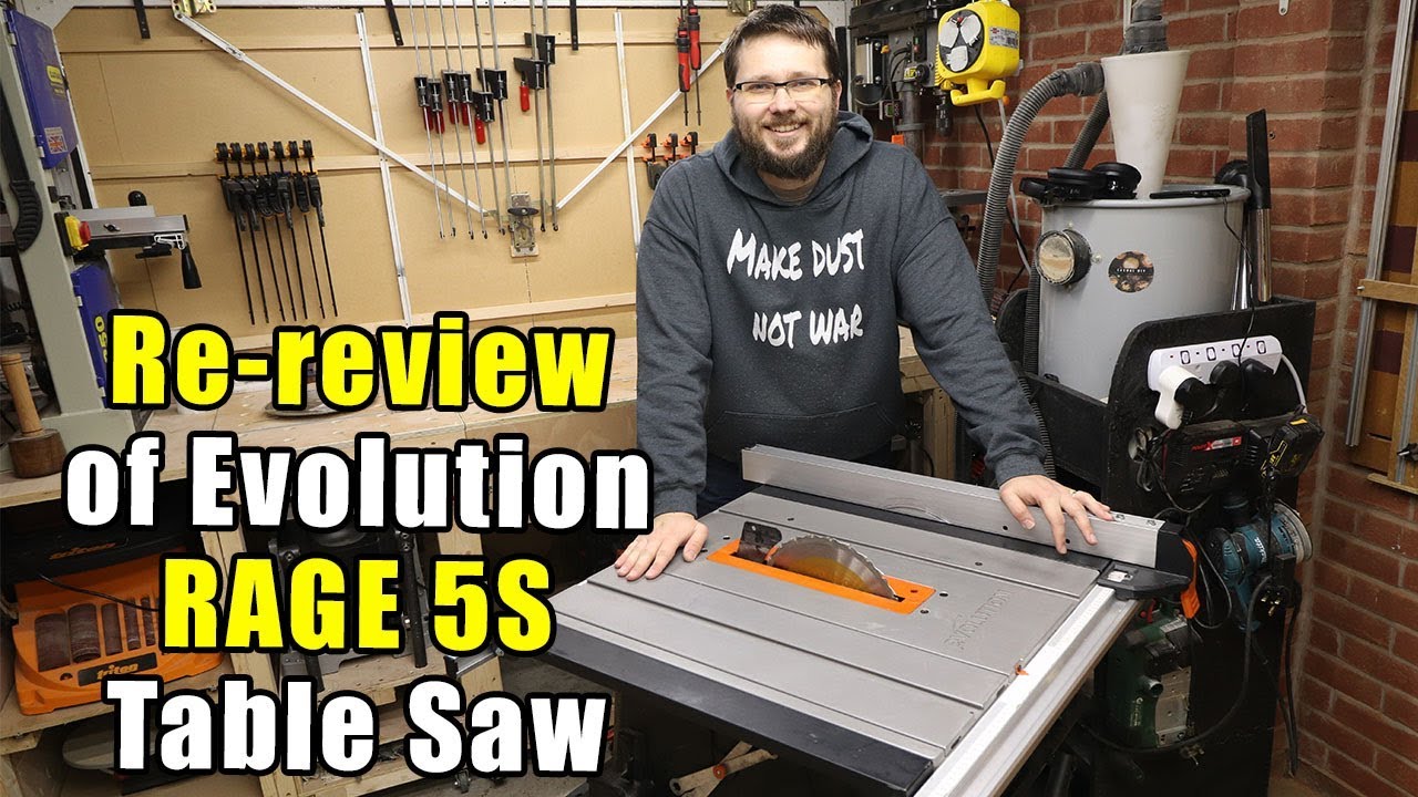Повторный обзор настольной пилы Evolution Rage 5S после года использования