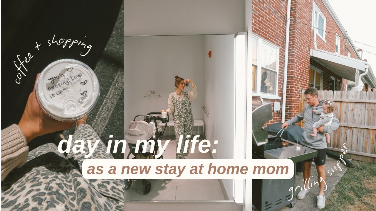 MOM DITL: my hair bun tutorial, coffee & shopping, grilling dinner