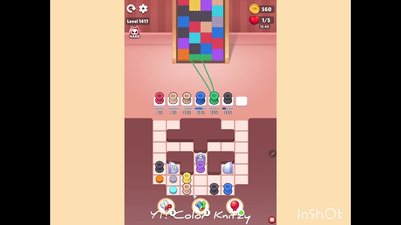 Color Knitzy level 1417 (HARD) (1332 for someone)