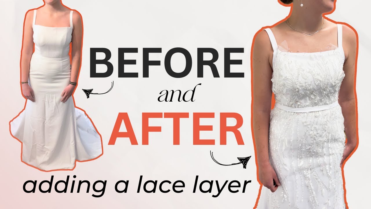 Adding a Lace Overlay to an ENTIRE Wedding Dress