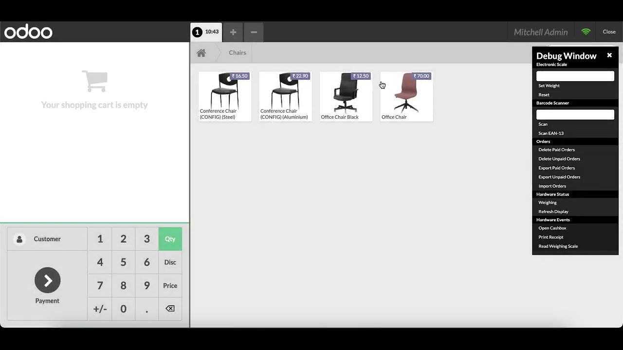 Odoo POS Paytm Payment Gateway