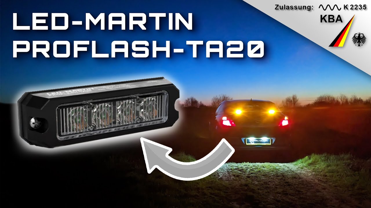 ↯ PROFLASH-TA20 von LED MARTIN | mehr Sicherheit - jetzt auch privat | Vorstellung und Einbau (REUP)