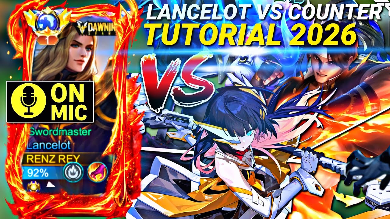 TUTORIAL CARA MAIN LANCELOT KETIKA KETEMU MUSUH FULL COUNTER LANCELOT!! 🔥 RENZ REY