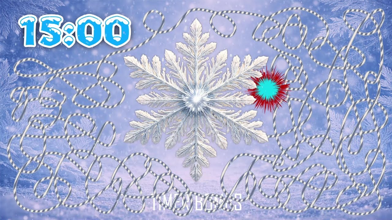 15 Minute Winter Countdown – Snowflake Timer Bomb 💣❄️