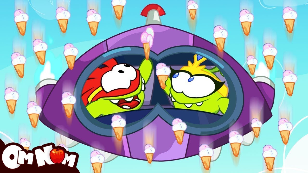 Funny Cartoons |🍧Om Nom Ice Cream Rain | 🌧️ HooplaKidz Toons