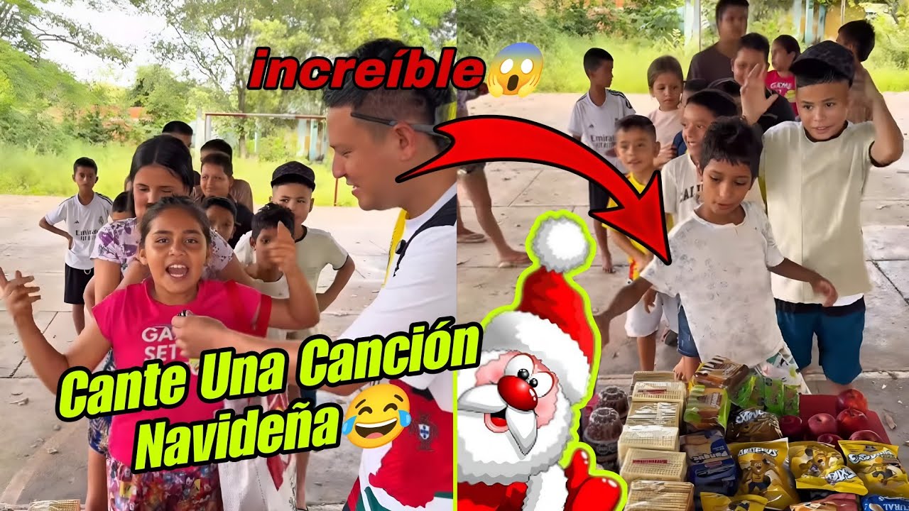 😱Hicimos la mejor dinámica con las canciones Navideñas🎅🎵