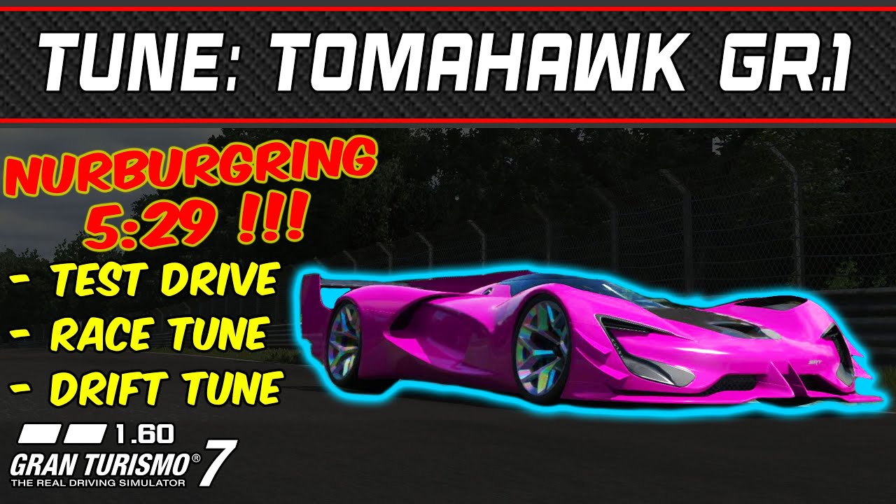 GT7 - Tune: SRT Tomahawk Gr.1 - Gran Turismo 7 - 1.60