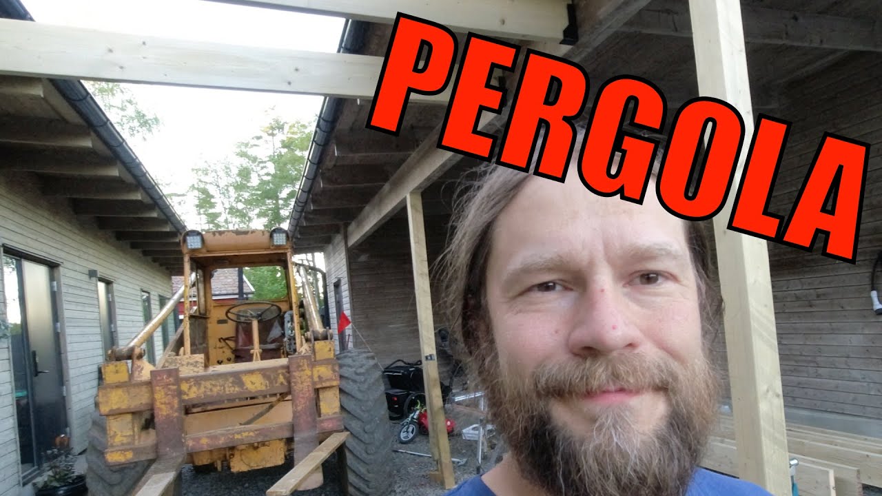 Husbygge del 34 - Pergola och entrétak 1/2