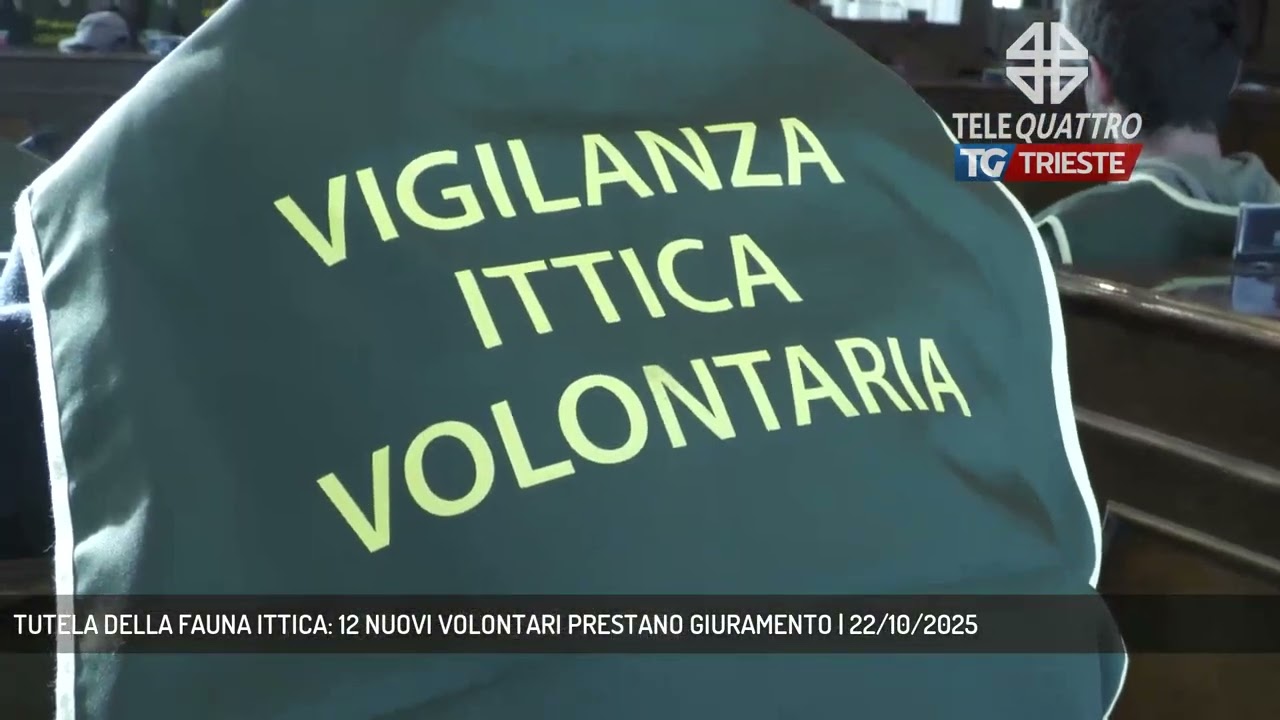 TUTELA DELLA FAUNA ITTICA: 12 NUOVI VOLONTARI PRESTANO GIURAMENTO | 22/10/2025