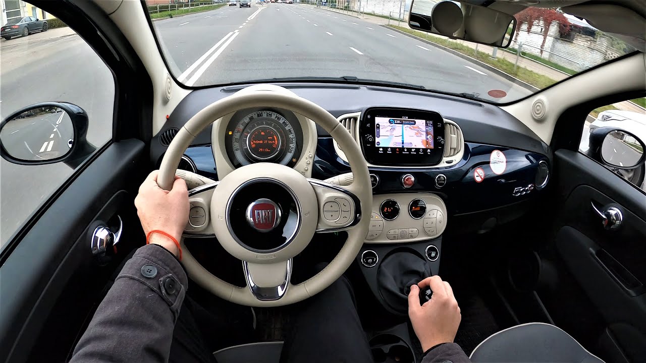 Fiat 500C (Cabrio) - POV Test Drive. Fiat GoPRO driving.