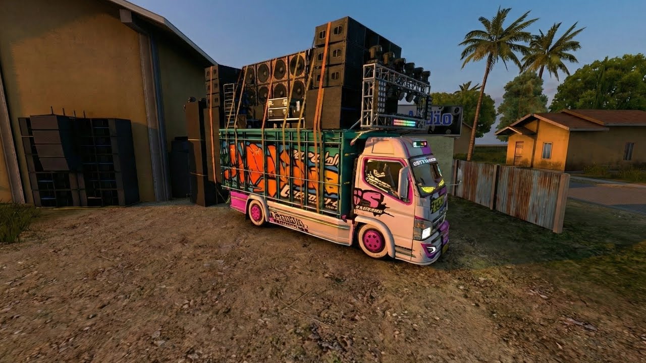 Cek Sound Horeg: Tes Suspensi Berat Bawa Muatan Gunungan | ES Truck Simulator ID