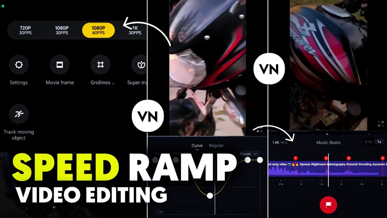 Smooth Speed Ramp Video Editing In Vn App | Speed Ramping Transition Video Editing In Vn App