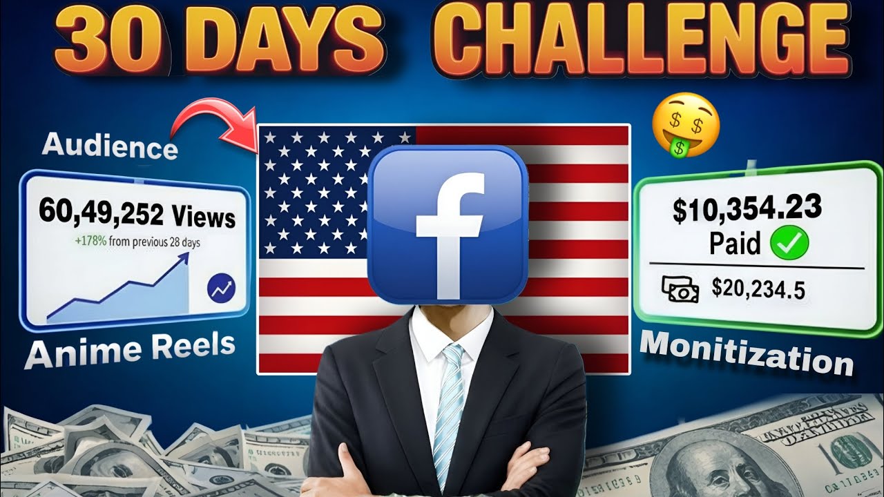 I Upload Anime Reels On Facebook For 30 Days (USA Audience)🔥