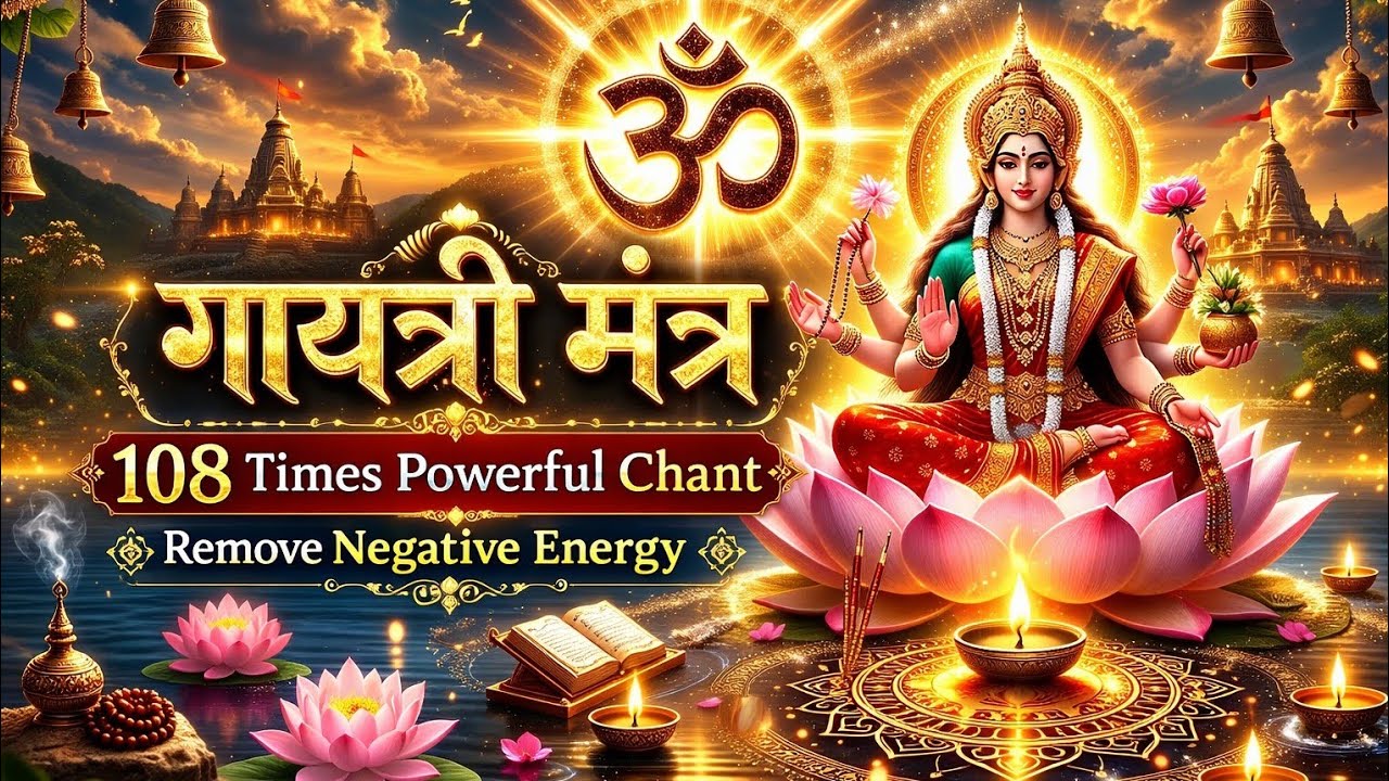 Gayatri Mantra 108 Times | Powerful Chant | Remove Negative Energy | Peace, Protection & Healing