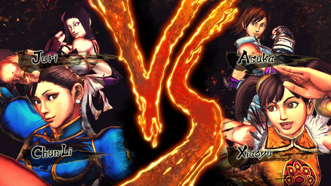 Street Fighter X Tekken - Chun-Li/Juri vs. Xiaoyu/Asuka (CPU vs. CPU)