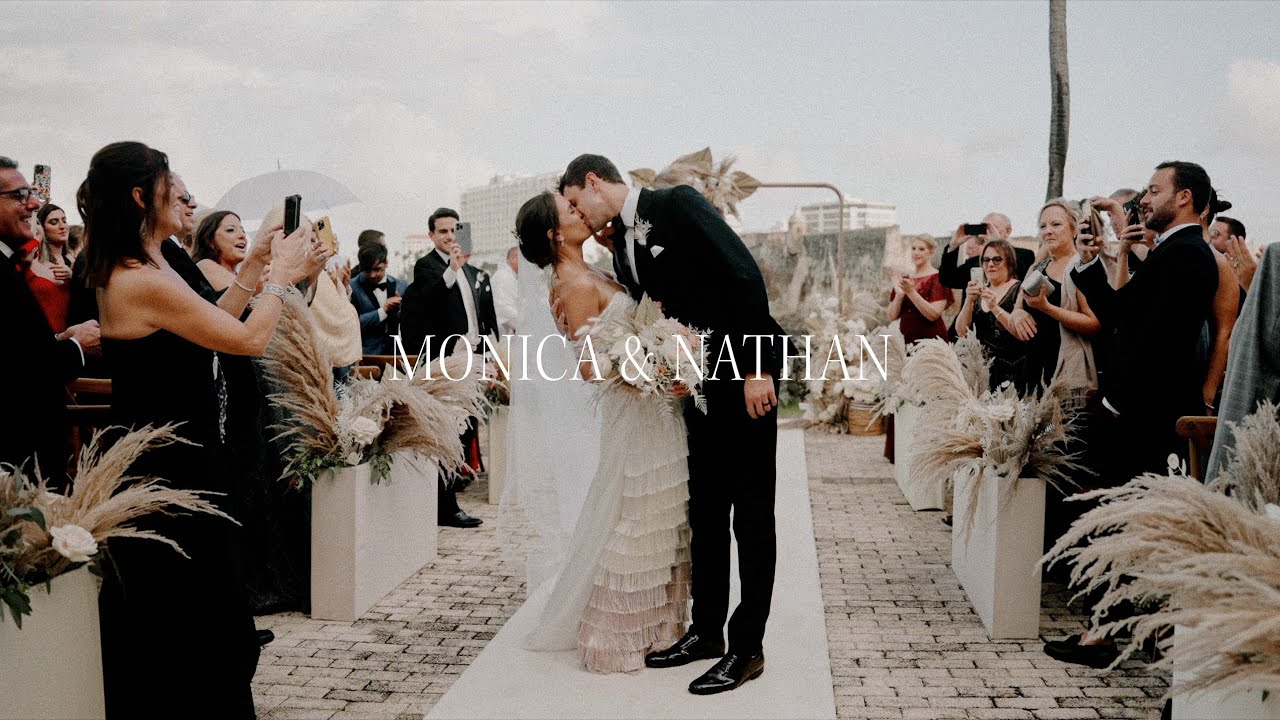 Olympic Gold Medalist Monica Puig Weds Nathan Rakitt at Caribe Hilton in San Juan, Puerto Rico