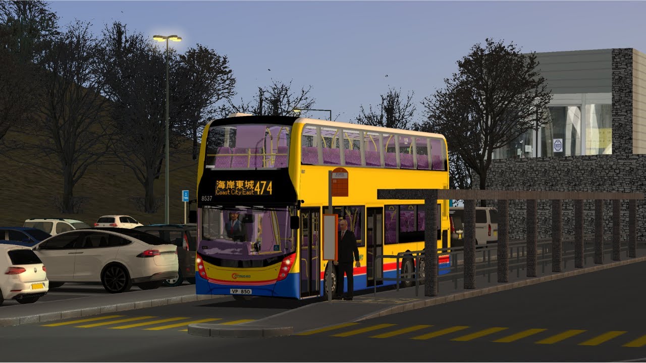 [Omsi 2] Grundorf Island 4 CTB Route 474 戴亞灣→海岸東城 | Alexander Dennis Facelift - 8537 VP 850