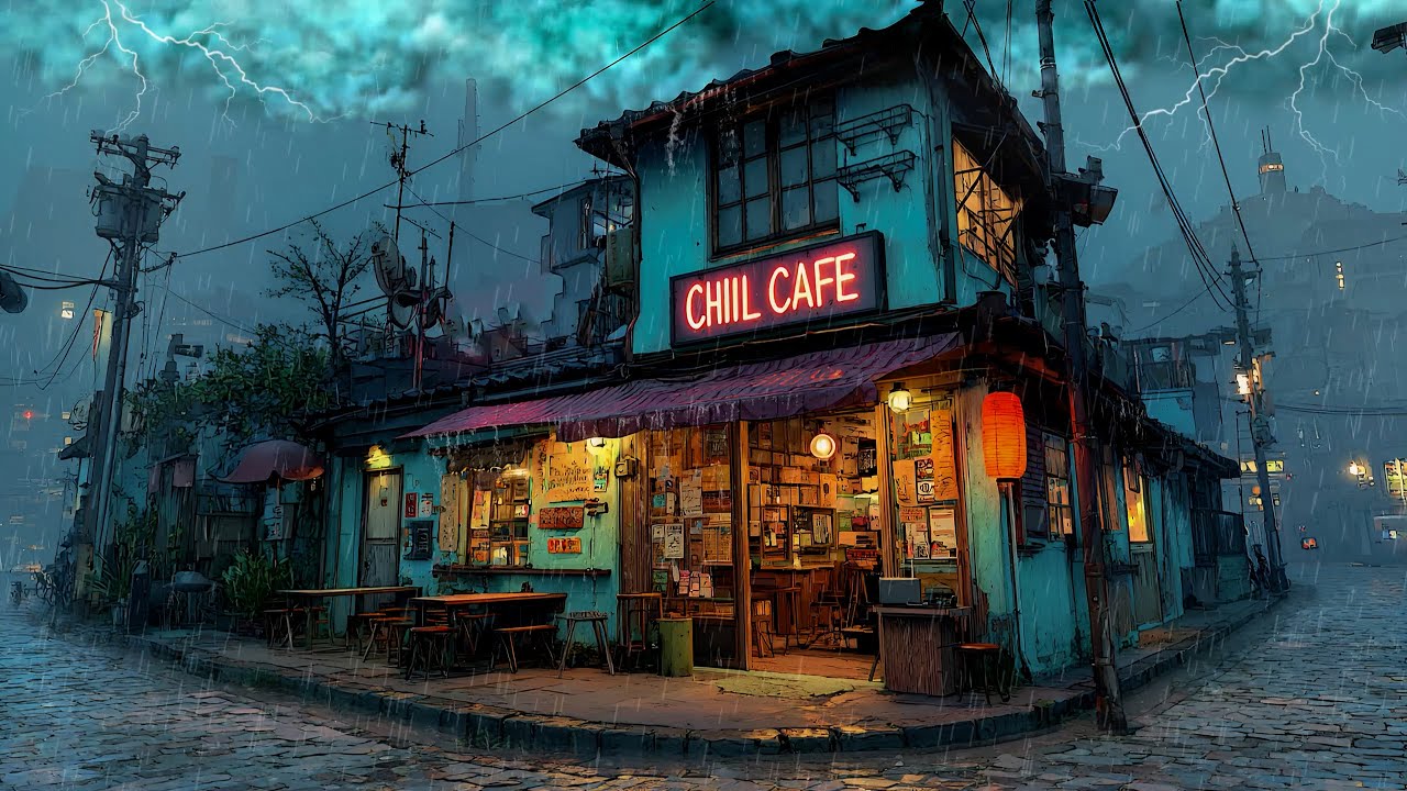 90s Midnight Rain ☔ Lofi Chillhop for Study, Focus & Sleep | 12 Hour Chill Mix