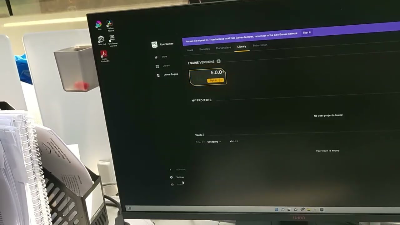 UE5 installation error handling (engine version grey-out)