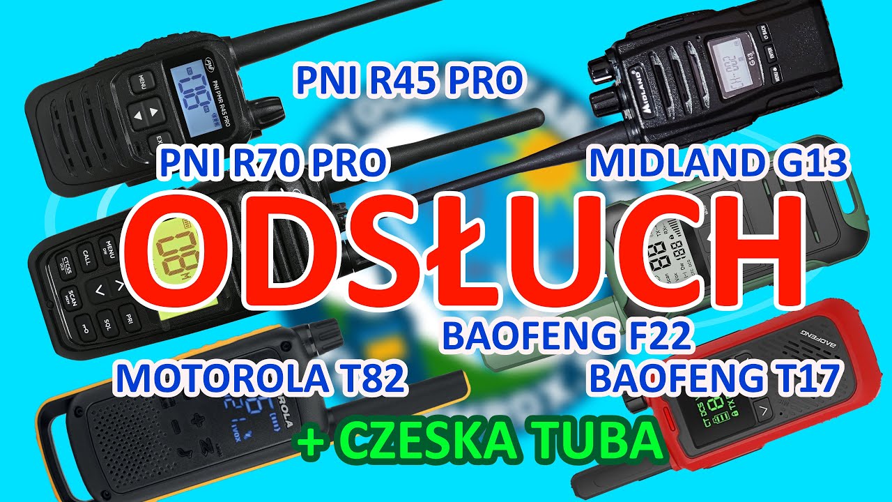 Radiotelefony PMR446 PNI R70 R45 TEST ODSŁUCHU