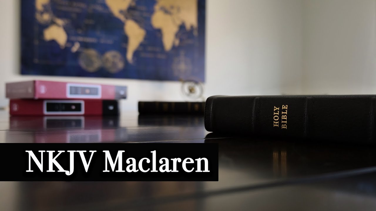 Thomas Nelson NKJV Maclaren Series Bible | Black Goatskin Leather