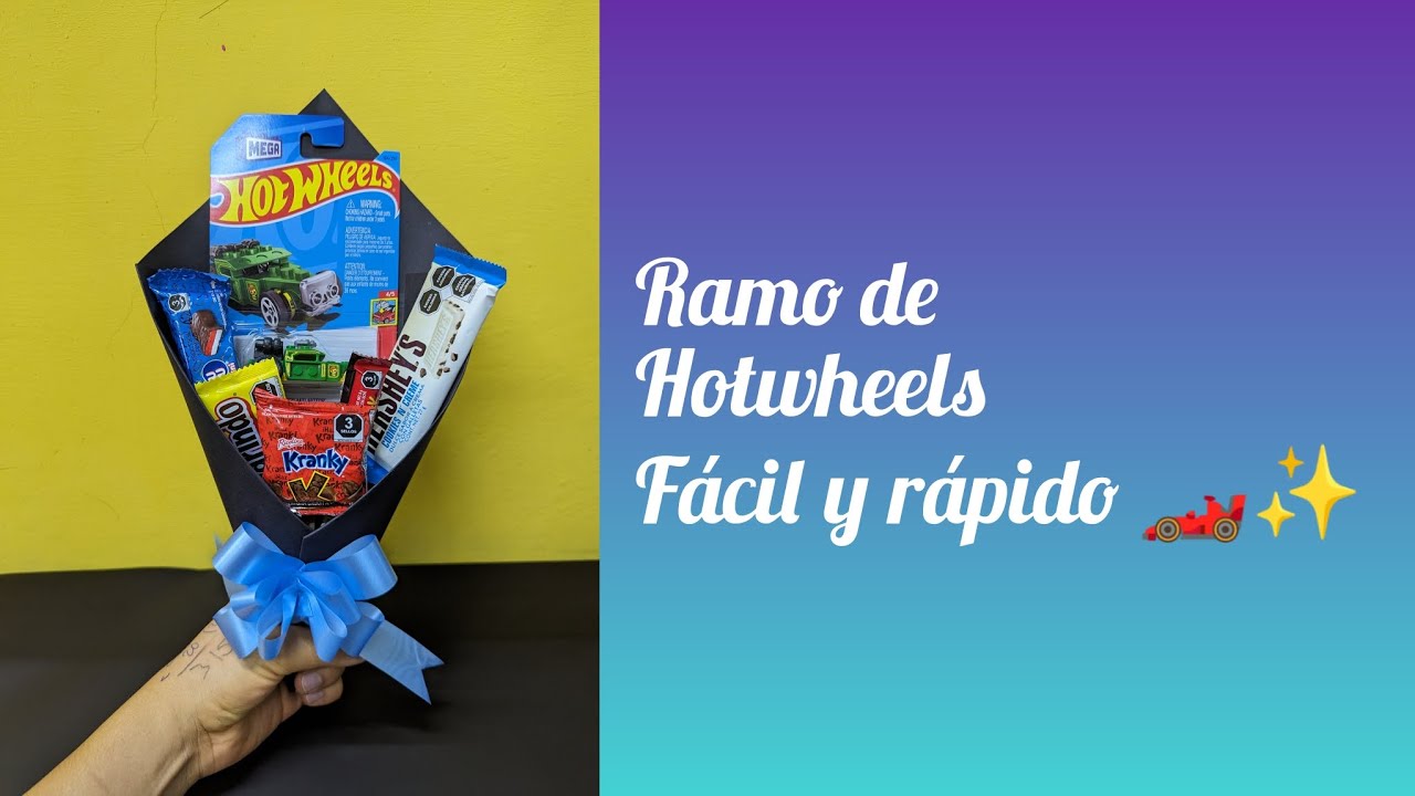 Ramo de Hotwheels fácil y rápido 🏎️✨ #tutorial #regalospersonalizados