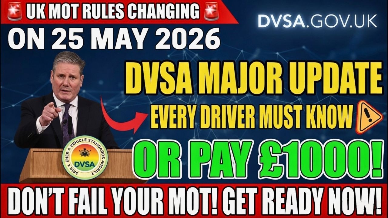 🚨 UK MOT Rules Changing on 25 May 2026 🚨 DVSA Major Update Every Driver Must Know