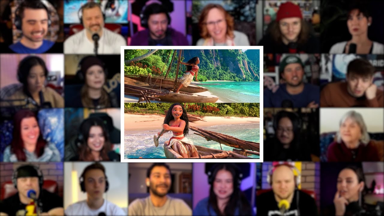 How far I will go Song | Moana | Reaction Mashup | #moana