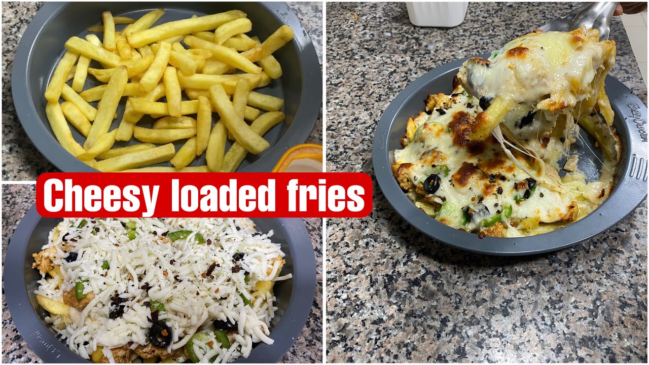 Cheesy loaded fries #yummy #delicious #food lover #tranding #easy #quick #recipe  #kuwait #pakistan