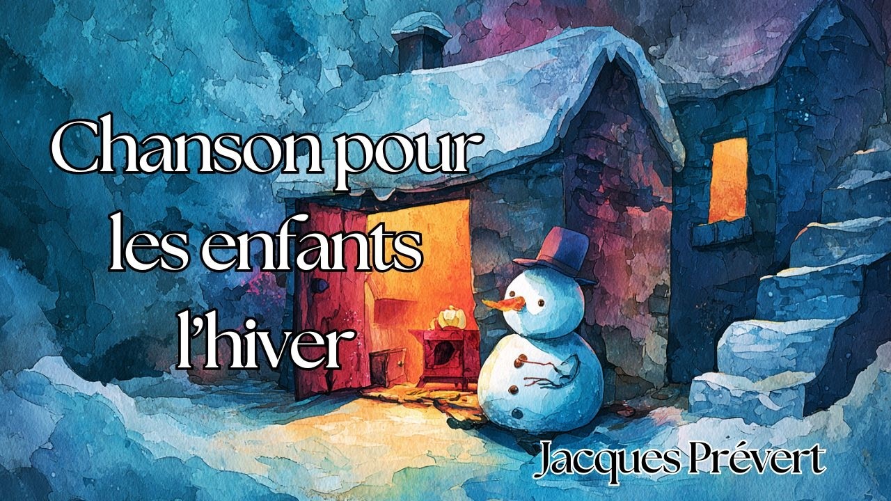 🎵 Bonhomme De Neige, Jacques Prévert, Chanson pour les enfants