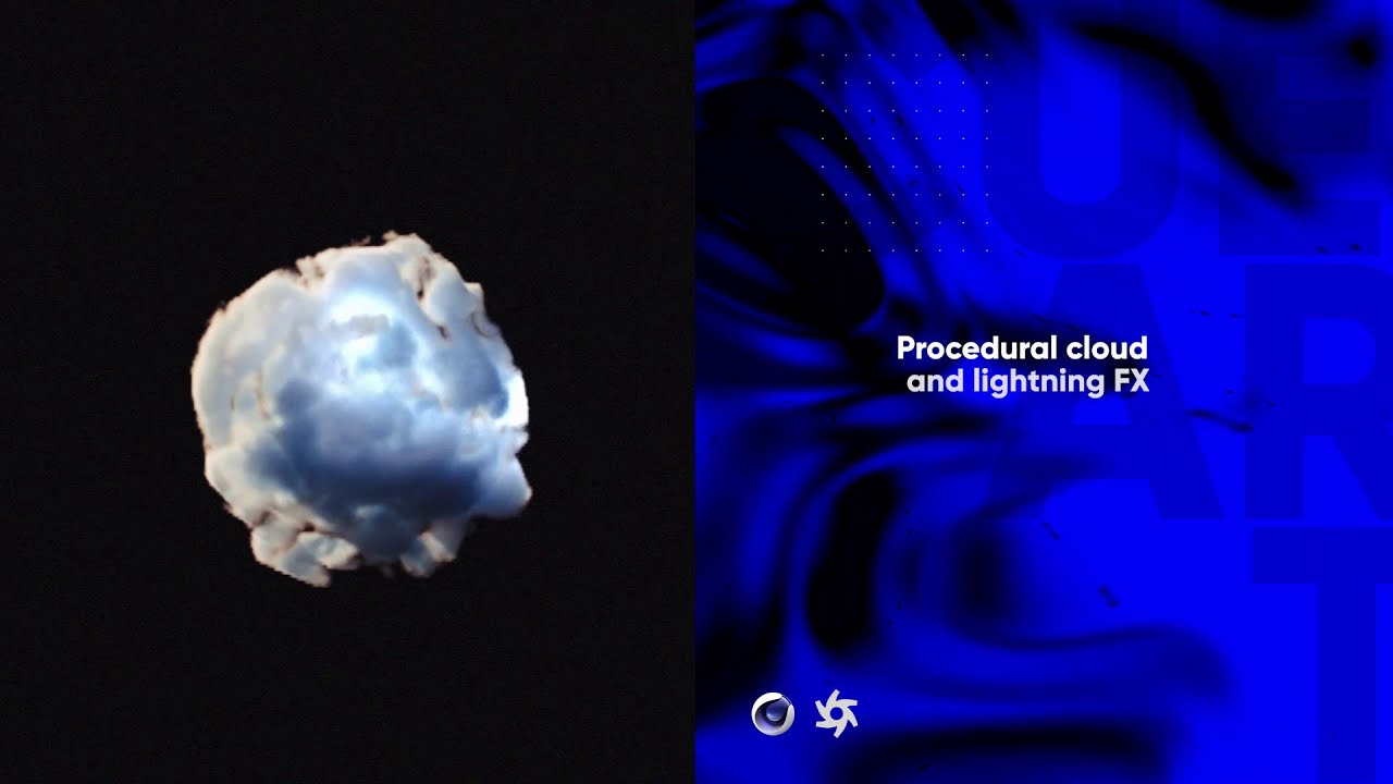 Cinema4d - Easy Procedural Cloud and Lightning FX