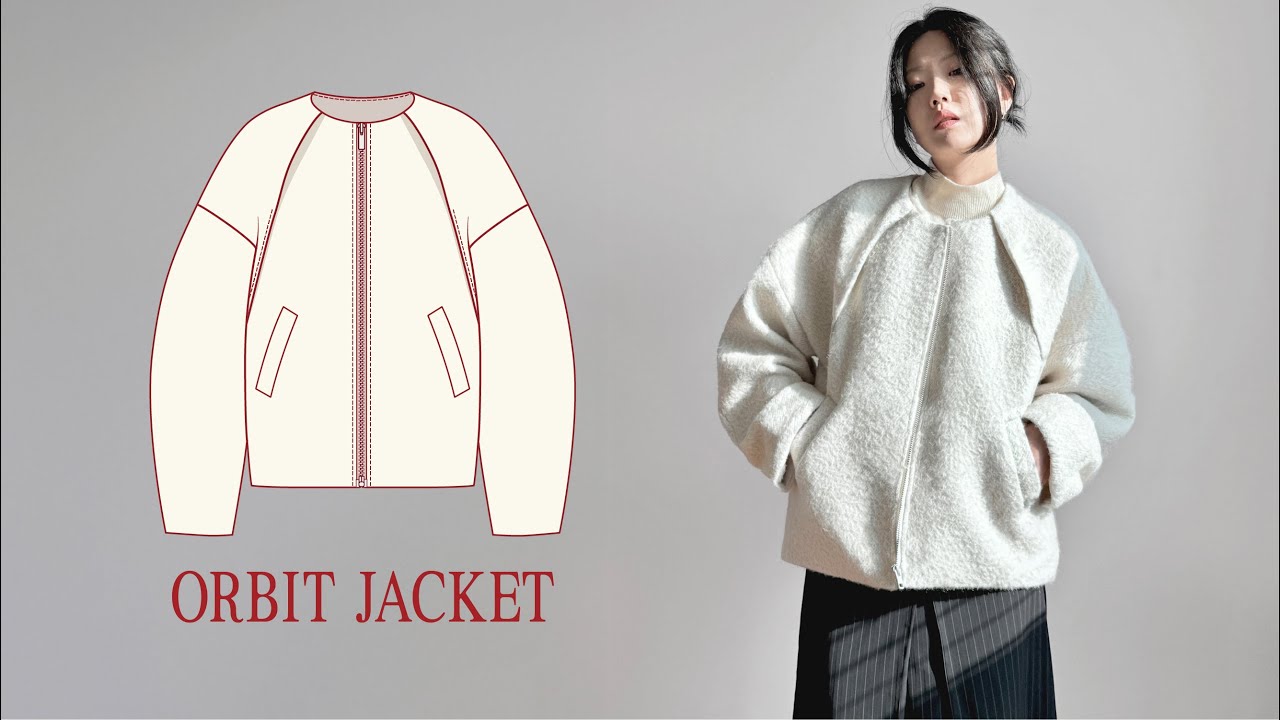 ORBIT JACKET Sewing Tutorial | Cocoon Sleeve Oversized Jacket for Woven Fabrics | Wool Denim Canvas