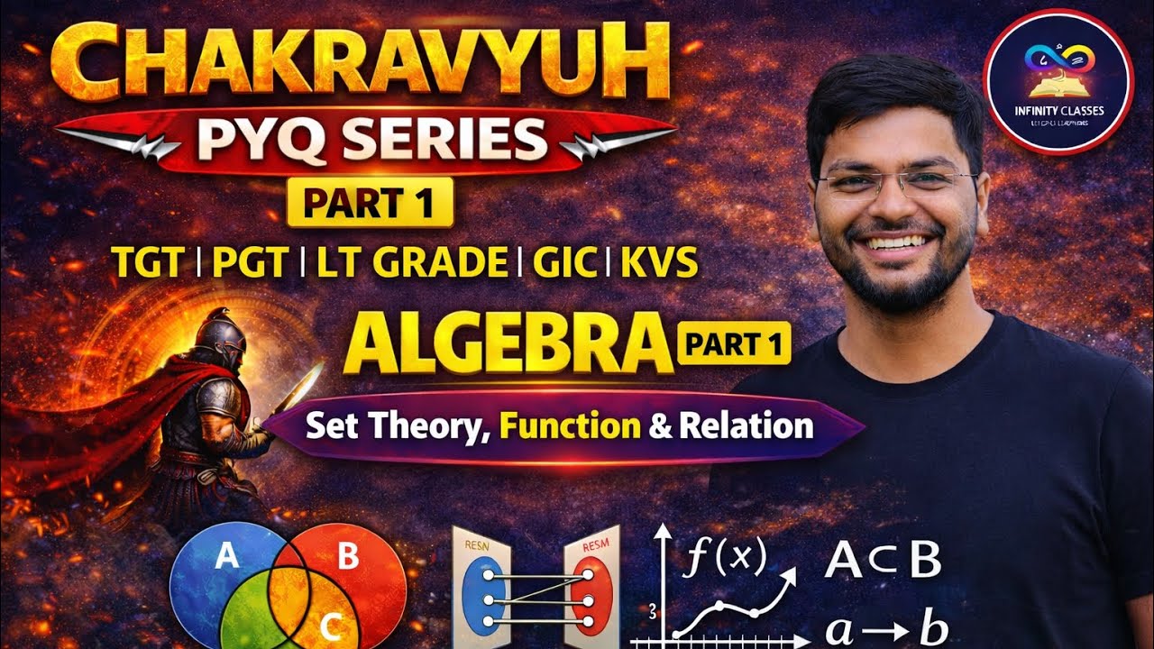 Chakravyuh Series:Algebra Part 1 | Set Theory, Relation & Function | PYQ Ka Samadhan|Jitendra Yadav 