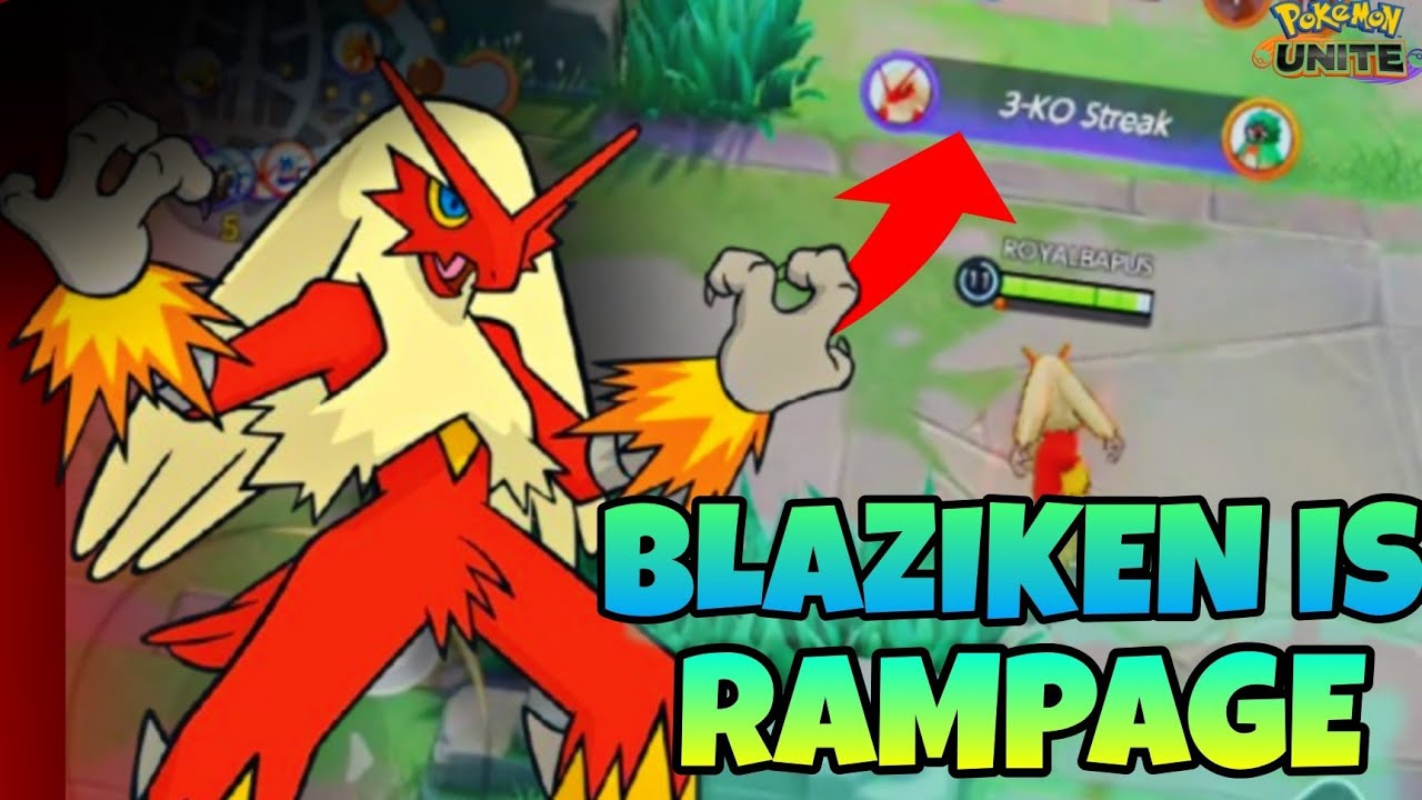 This Blaziken Went CRAZY 😱🔥 | 3 KO Streak | Pokémon Unite |